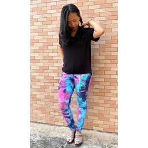 Shirley & Stone Tie Dye Distressed Skinny Jeans, Blue